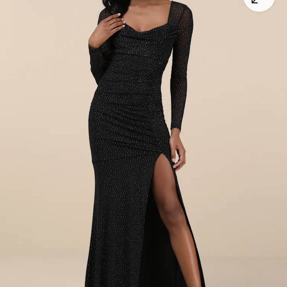 Lulus Elegant Black Evening Dress